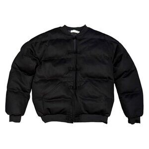 PUFFER Black Asian Streetwear Bomber Mens Jacket
